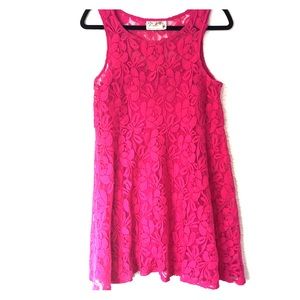 FREE PEOPLE lace dress pink